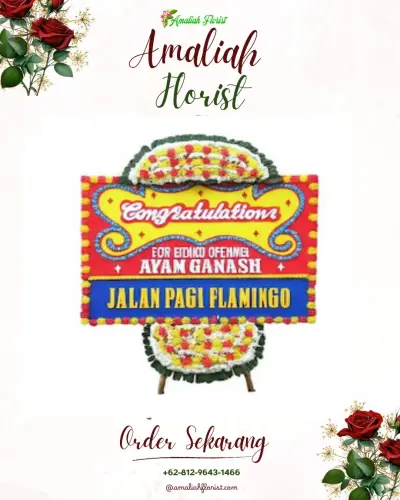 Bunga Papan Congratulation di Lebaksiu Kidul